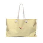 Dachshund Mini Embroidered Weekender Bag