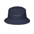 Bestickter marineblauer Fischerhut „The Haus of Doxie“
