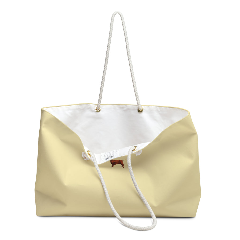 Dachshund Mini Embroidered Weekender Bag